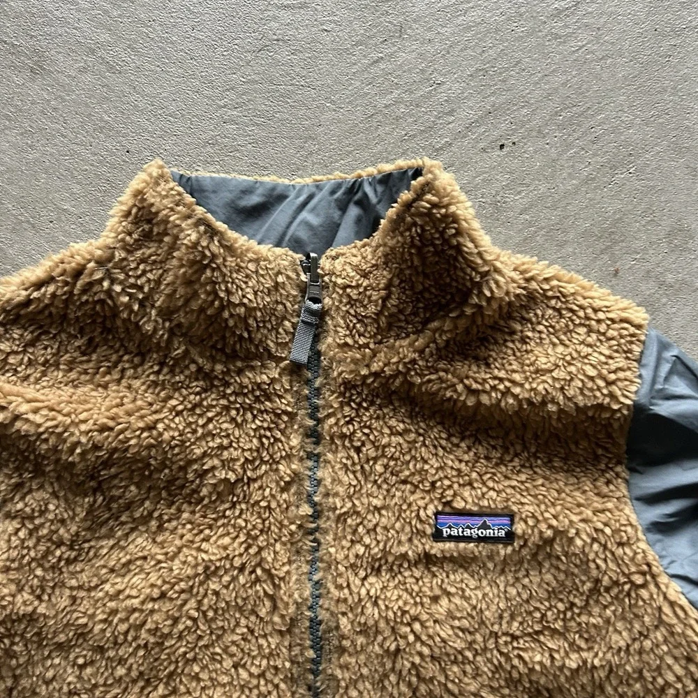 Patagonia Kids'‎ 4-in-1 Everyday Jacket Size XL Gray Brown Reversible 68035FA22
